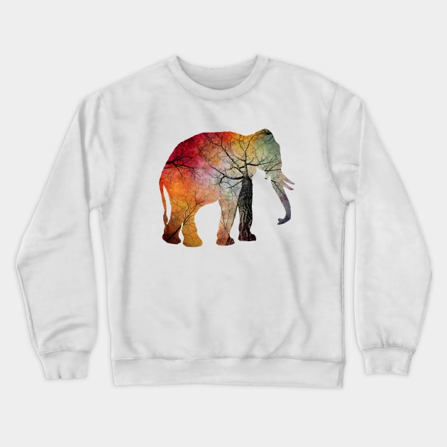 Elephant animal art #elephant Crewneck Sweatshirt by JBJart